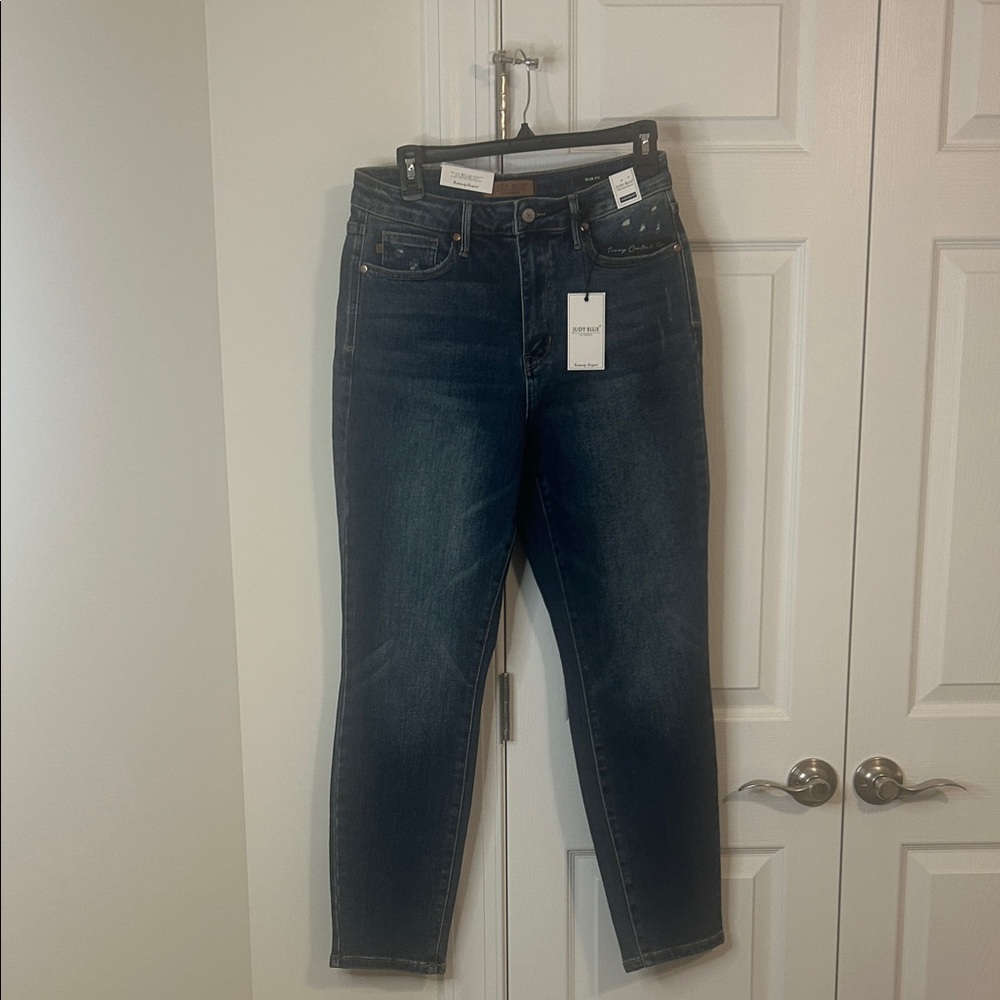 Judy Blue Dark Wash Ankle Jeans NWT
